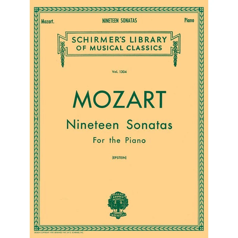 W.A. Mozart - Nineteen Sonatas - For the Piano