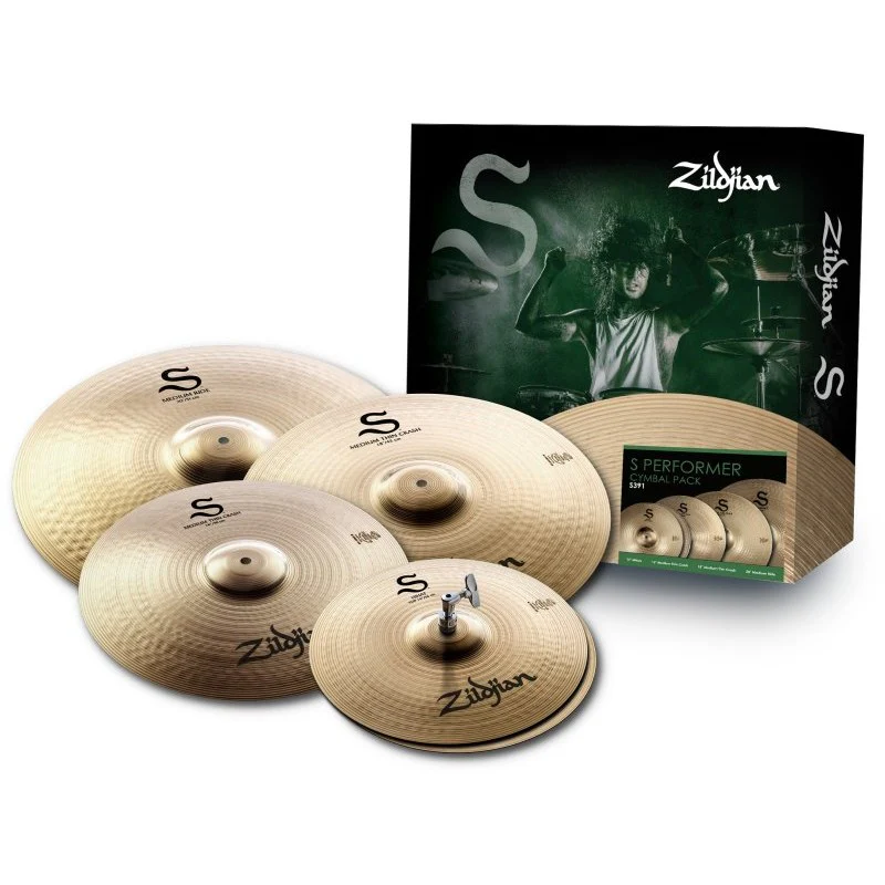 Zildjian - S Performer Cymbal Pack with 14" Hi-Hats, 16" and 18" Crashes, and 20" Ride - S391