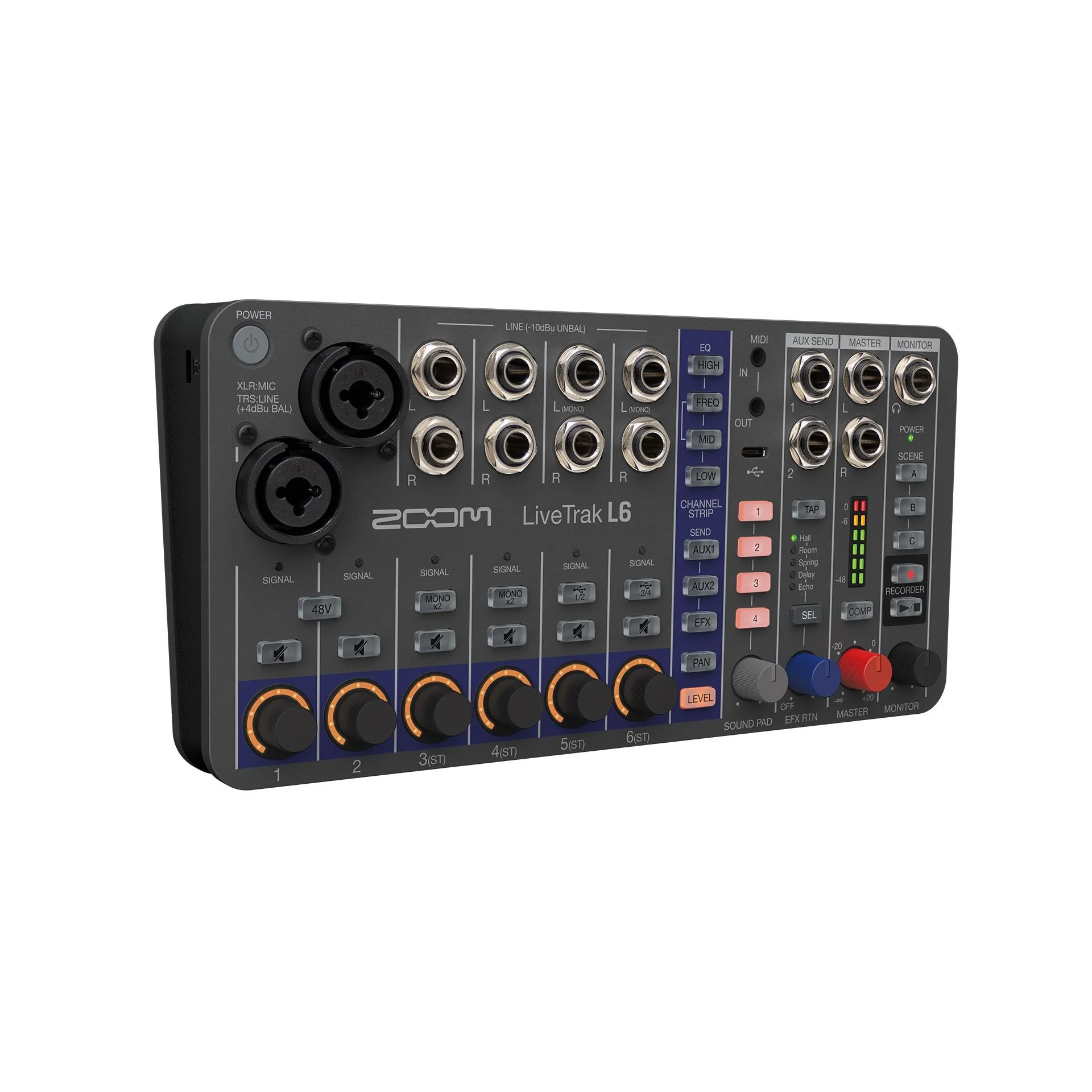 Zoom - LiveTrak L6 10-Track Digital Mixer / Recorder - ZL6 - Image 2